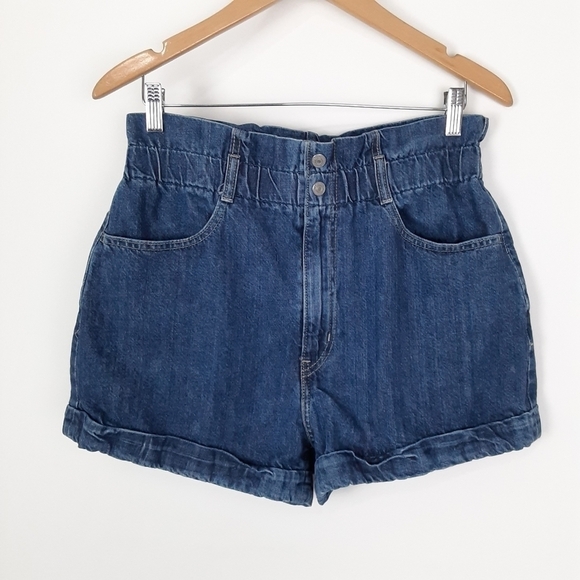 Levi's Highest Rise Paperbag Denim Shorts Size 29 - Picture 2 of 7